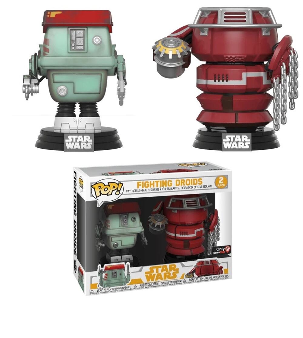 Funko Pop Fighting Droids 2 Pack 27030 Gamestop Exclusive